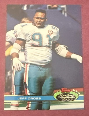 1991 Topps Stadium Club #425 Jeff Cross - Miami Dolphins - Image 1 of 2