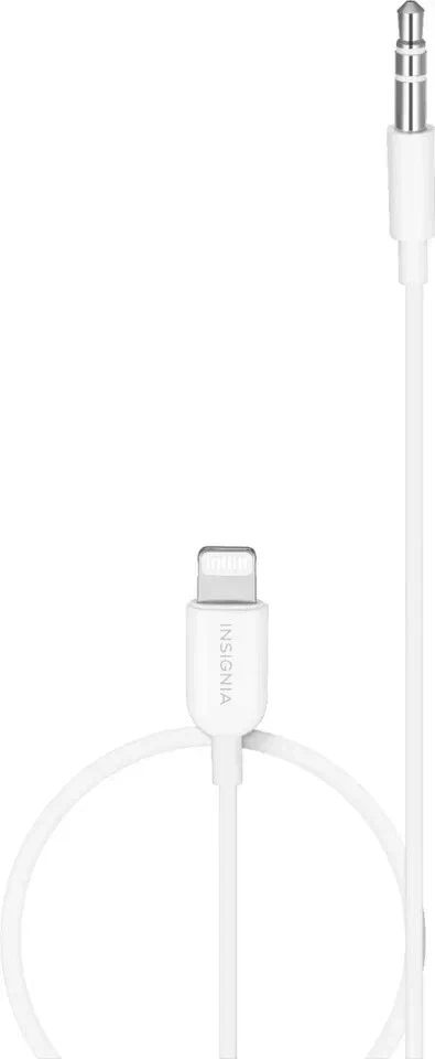 Original Insignia - Cable de audio Lightning de 6' a 3,5 mm - Blanco Foto 1 de 1