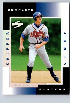 1998 SCORE COMPLETE PLAYERS "On Base" CHIPPER JONES #9C BASEBALL ATLANTA BRAVES - Image 1 of 2