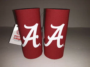 Alabama Crimson Tide NCAA 2 pack Ultra Slim Can Koozie - Picture 1 of 2