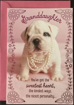 Cartão de feliz aniversário neta cartão Hallmark - Imagem 1 de 4