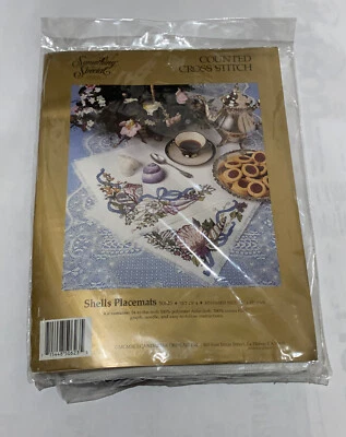 Something Special 50623 SHELL PLACEMATS Counted Cross Stitch Kit _Set of 4 - Изображение 1 из 3