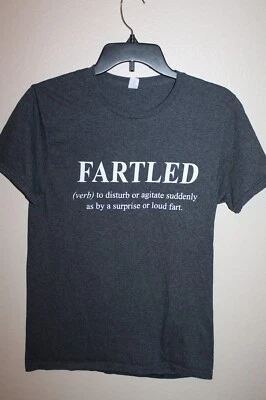 Camiseta Top "Fartled" Definición Pedo Niño Talla Pequeña 7-8 Niña o Niño Foto 1 de 3