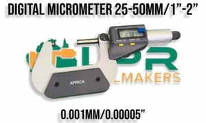 Digital Outside Micrometer Aprica - [25-50mm/0.001mm]  [1-2"/.00005"] - Picture 1 of 4