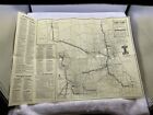 1959 Illinois Tollway Turnpike Highway Commission Street Road Map Vtg