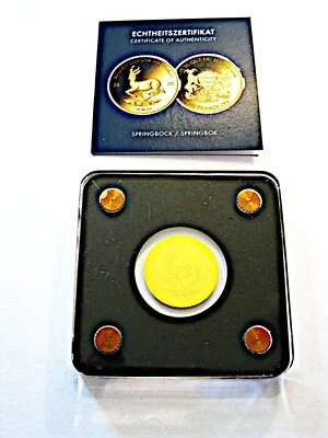 Tschad  3.000 Francs  2020  "Springbock"  1/500 Unze 999'er Gold !! - Bild 1 von 4