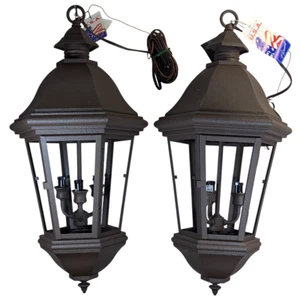 Frederick Ramond Hanging Lantern Lights – New, Outdoor Pendant, Colonial Style - Picture 1 of 10