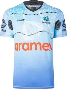 Cronulla Sharks 2024 NRL Mens Indigenous Training Shirt Sizes S-7XL BNWT - Picture 1 of 5