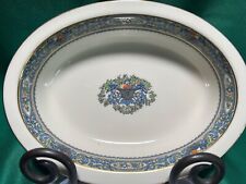 LENOX Presidential China "Autumn" Rimmed Oval Bowl 9 5/8" x 7 1/4" x 2"