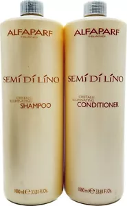 ALFAPARF Milano SEMI DI LINO Cristalli Illuminating Shampoo & Cond 33.8 Fl Oz - Picture 1 of 2