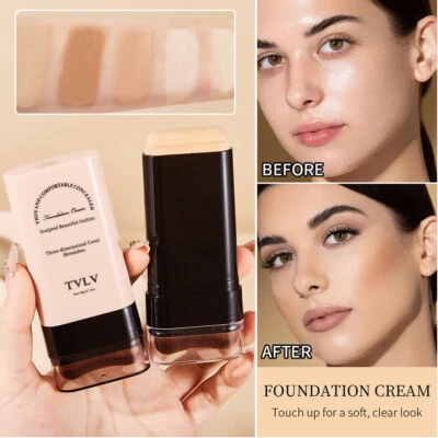 2 In 1-Luxus-Anti-Falten-Foundation-Stick Makellose Makellose Foundation , - Bild 1 von 4