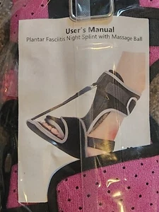 NEW!Womens Planters Fasciitis Night Splint with Massage ball User Manual Include - Picture 1 of 9