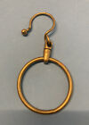 Vintage Tie/ Scarf/ Belt Holder Brass Ring Closet Hanger