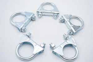 Universal M8 Exhaust 38mm U Bolt Heavy Duty Clamps with Nuts Pack of 5 - Bild 1 von 3