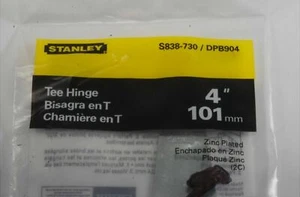  Stanley S838-730/DPB904 4" verzinkt T-Scharniere T-Scharniere Band neu im Paket - Bild 1 von 8