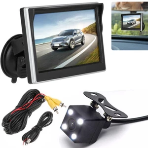 4.3" Car Monitor Waterproof Night Vision Rear View Reversing Backup Camera Kit - Picture 1 of 20