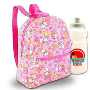 SANRIO My Melody Mini Backpack Set - Bundle of 10&#8221; Faux Leather Bag, Water - Picture 1 of 7