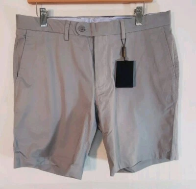 Pantalones Cortos Chinos Bugatchi Para Hombre Talla 34 Gris Nuevos con Etiquetas  Foto 1 de 4