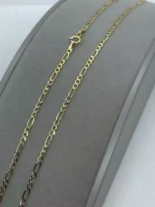 9ct Yellow Gold 2.2mm Figaro 3+1 Fancy 20" / 50cm Neck Chain (139) - Picture 1 of 4