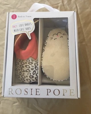 Zapatos de cuna Rosie Pope juguetones de leopardo 0-3 meses (27) Foto 1 de 4