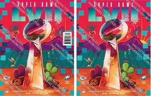 SUPER BOWL LVII 57 EAGLES CHIEFS PROGRAMS RETAIL STADIUM SAVE $10. LVIII 58 - Picture 1 of 5