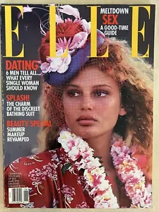 Elle Magazine June 1995 Magazine-Bridget Hall Cover No Label - Imagen 1 de 4