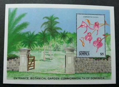 *FRETE GRÁTIS Dominica Botanical Garden Orchid 1989 Flora Planta (ms) MNH - Imagem 1 de 4