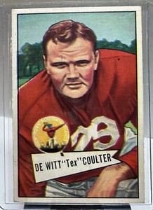 1952 Bowman Football Large Set-Break #71 DeWitt “Tex” Coulter VG-VGEX