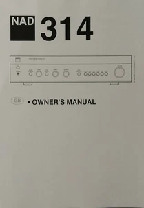 NAD 314 - Stereo Integrated Amplifier - Operating Instructions - USER MANUAL - Picture 1 of 1