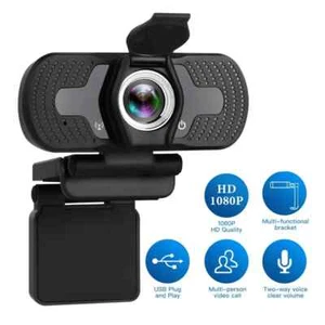 Smart Home Mini Webcam with Own 110 ° 1080P HD Wide Angle Built-in Stereo - Afbeelding 1 van 26