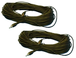 2PK 50ft Video Audio Cable with RCA Connectors- CCTV App  - Picture 1 of 2
