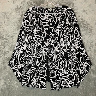 Cato Women Retro Y2K Wacky Rave Disco Ribbed Stretch Satin Layered Top 18 Plus - Image 1 of 4