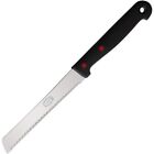 Andre Verdier Kitchen Fruit Knife 4.5" Serrated Stainless Blade Black Abs Handle