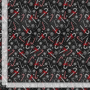 Christmas Candy Cane Snowflake Fabric Cotton CD2039 Timeless Treasures Yard - Picture 1 of 1