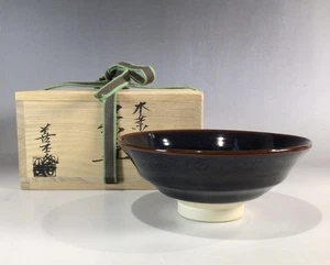 JAPANESE YOSHIHIRO TSUCHIBUCHI MATCHA CHAWAN TEA BOWL TOMOBAKO EE8474 - Picture 1 of 14