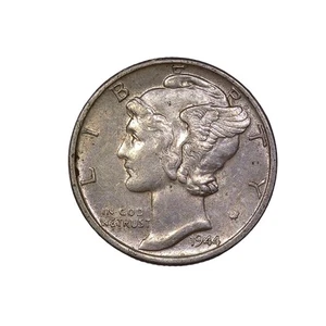 1944 D Mercury Dime 90% Silver 10c Ten Cents US - Picture 1 of 2