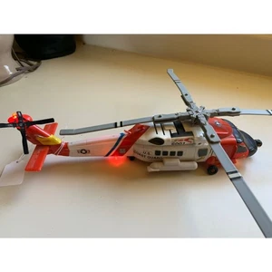1996 Empire Mfg. Co. Coast Guard Helicopter Die Cast Plastic Battery Operated. U - Picture 1 of 13
