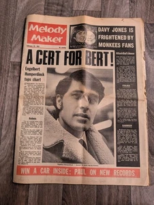 MELODY MAKER Music Paper 25th Feb 1967 - Englebert Humperdink/Davy Jones - Bild 1 von 13