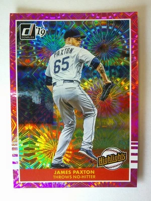 2019 Panini Donruss — Highlights James Paxton #H4 розовый фейерверк — как новый - Изображение 1 из 2