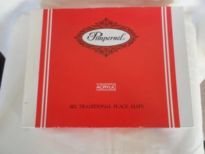 Vintage Pimpernel Set Of 6 Fox Hunting Tally Ho Placemats Cork Back Original Box - Image 1 of 4