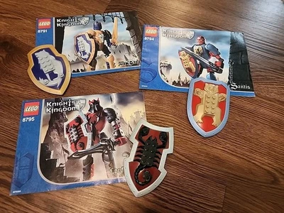 LEGO Castle Knights Kingdom Sir Danju(8791) Lord Vladek(8795)Sir Santis(8794)  - Image 1 of 4