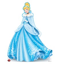Cinderela Disney Natal Lifesize Papelão tornando cartaz Recorte Poster Novo