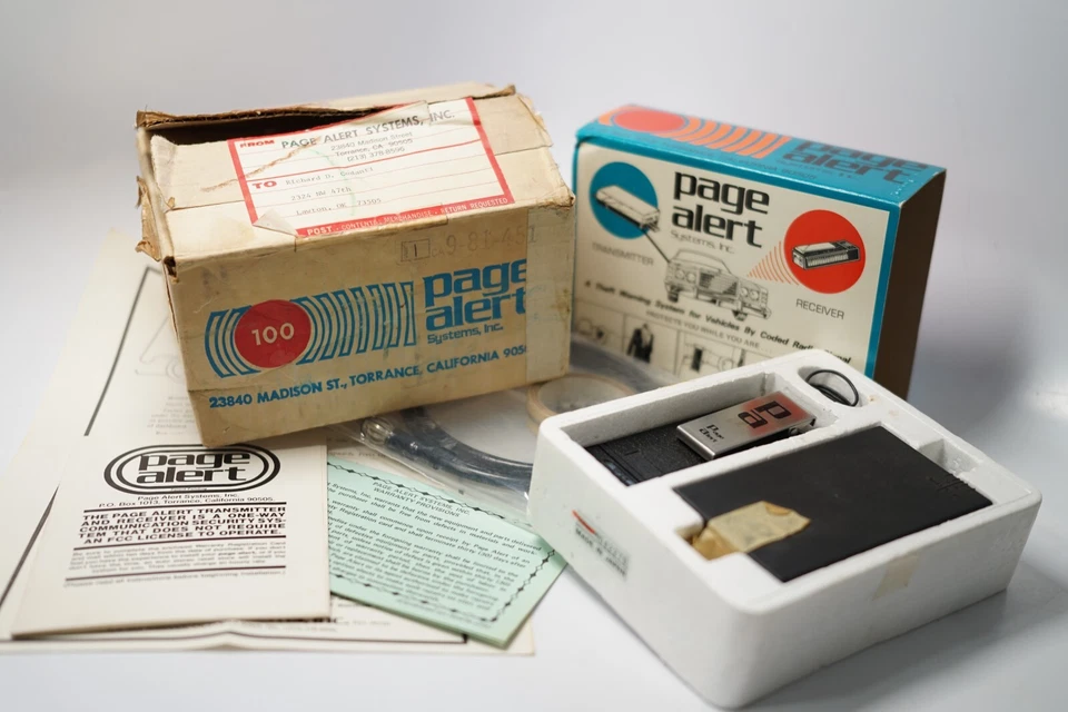VTG Page Alert Vehicle Theft Sentry Paging System 1976 UNTESTED Japan AS IS - Image 1 of 4