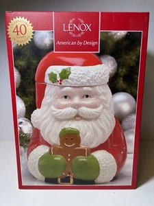 Lenox American by Design Holiday Santa Keksdose Weihnachten 40 Jahre Neu im Karton - Bild 1 von 12