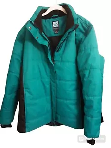 ICEBURG OUTERWEAR MEN'S COAT, 2XL LIGHT GREEN WINTER JACKET HOODED 6 POCKETS. - Picture 1 of 6