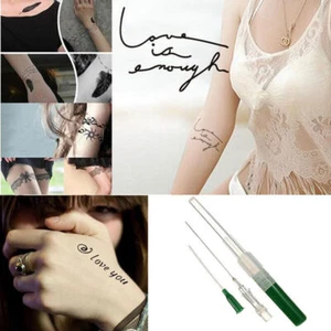 UK - 1/2/5/10 Stück Body Piercing Kanüle Stahl sterilisierte Nadeln B3N2 14G/16G/18 - Bild 1 von 11