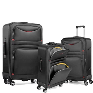 3Piece Luggage Set Travel Softshell Suitcase Lightweight Expandable Carry on Bag - Picture 1 of 10
