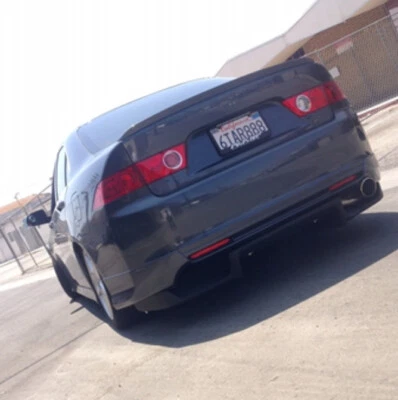 NEW 2004 2005 2006 2007 2008 ACURA TSX JS RACING STYLE REAR DIFFUSER KIT SPOILER - Image 1 of 4