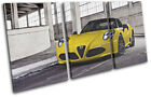 Alfa Romeo 4C Spyder Exotic Sports Cars TREBLE CANVAS WALL ART Picture Print
