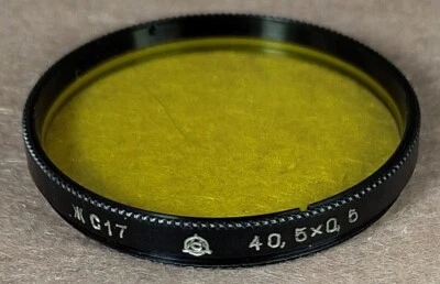 Yellow-17 FILTER for M40.5 for Jupiter-8, Industar-61 etc Lytcarino - Image 1 of 2